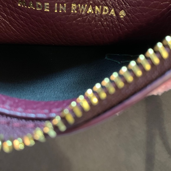 Kate spade on purpose cherry leather wristlet